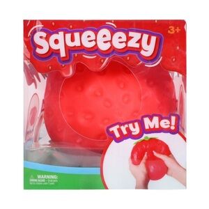 Sunny Days Squeezy Red Strawberry Squishy Fidget Toy